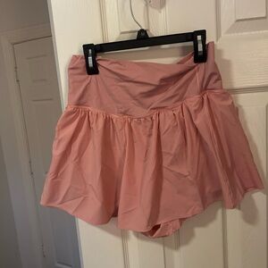 Aerie Light Pink Flowy Skorts